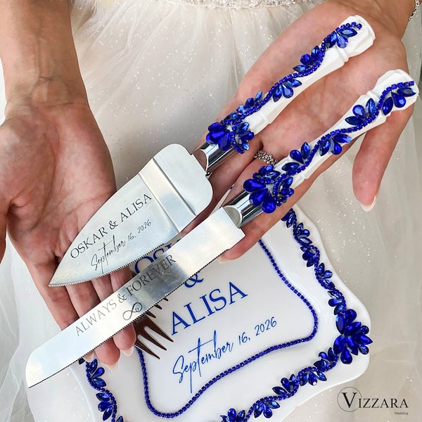 Wedding Cake Cutting Set Etsy