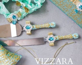 Items Similar To Wedding Cake Cutter Server In One Swarovski