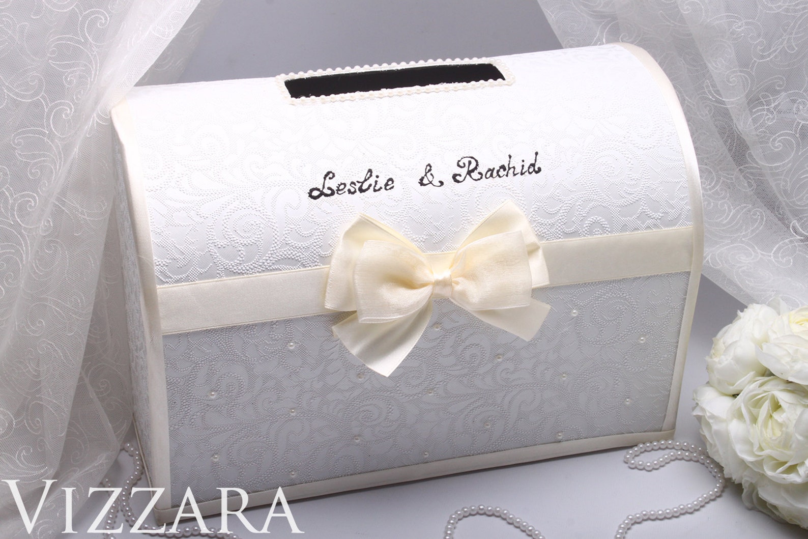 Wedding money box White Wedding Card Box Wedding card holder Etsy