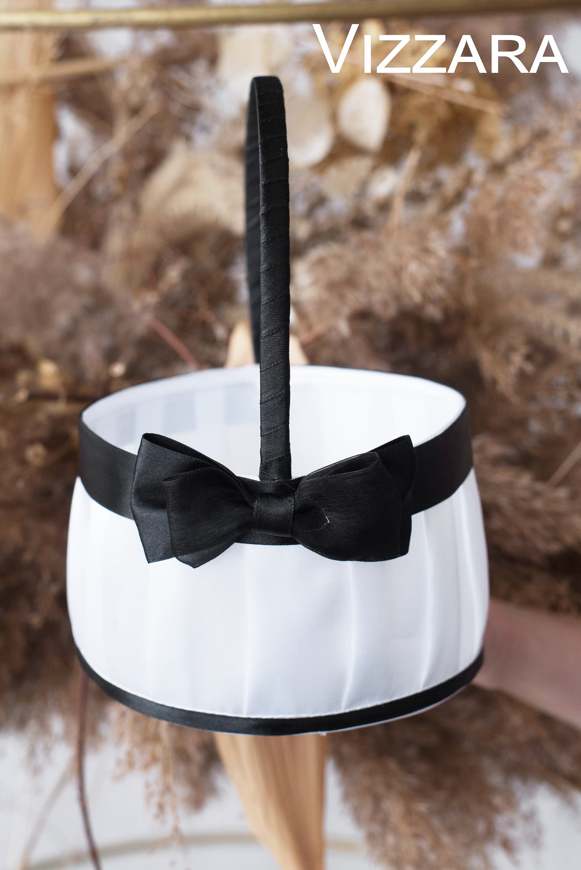 Basket flower girls Black and white weddings Flower girl basket  Black and white weddings Basket flower girl Black weddings