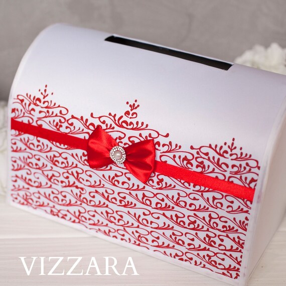 Card Box For Wedding Reception Red Wedding Create Wedding Card Etsy