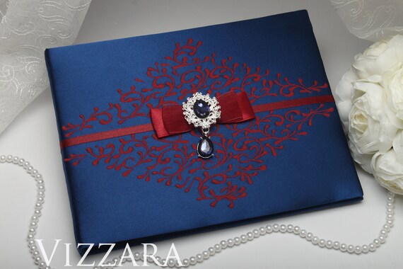 Wedding Guest Books Navy Blue Wedding Unique Guest Book Ideas Etsy