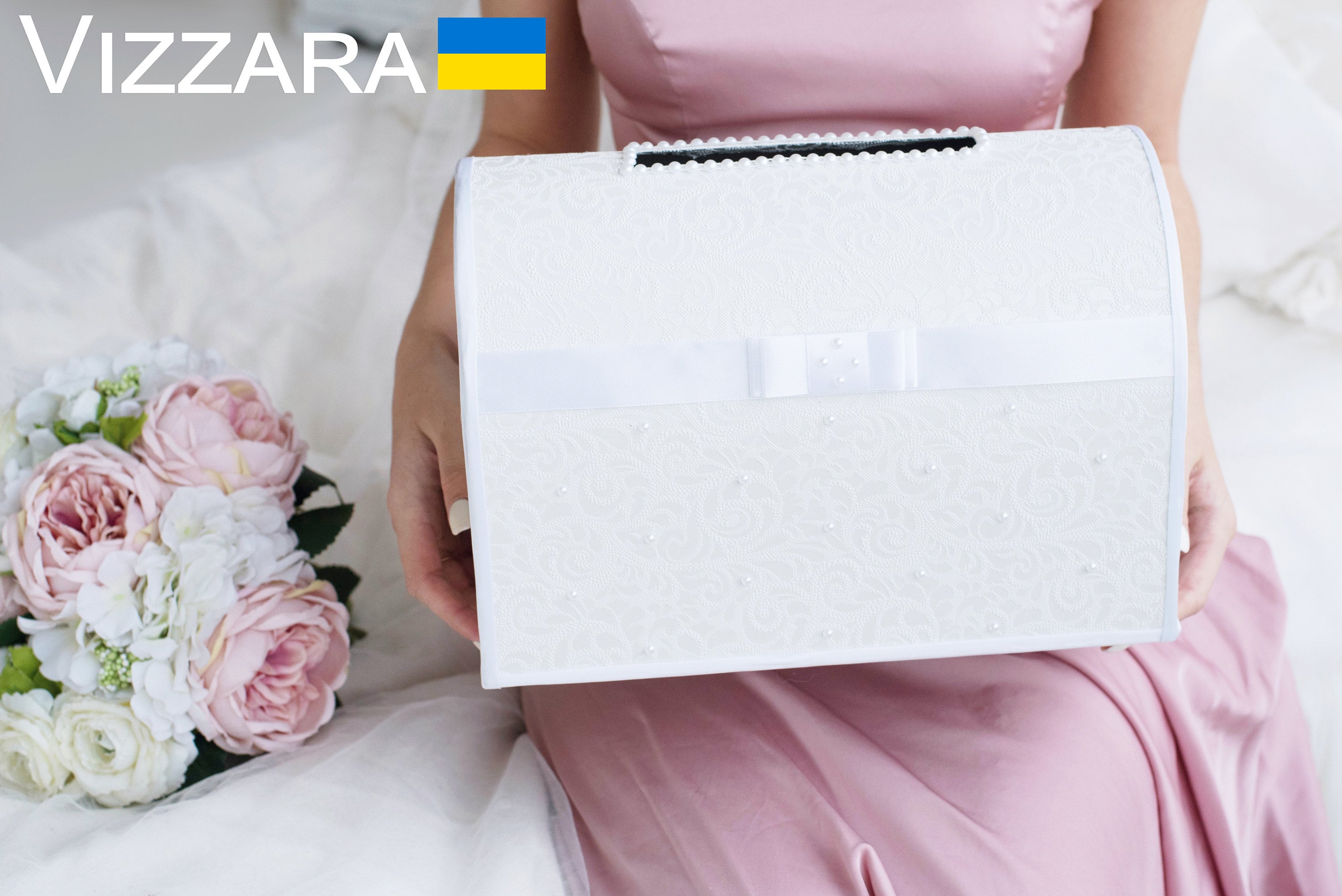 Hochzeitskartenbox Weiß Hochzeit, Personalisiert, Kartenbox für Hochzeit Weiß, Hochzeitsbox Weiß Hochzeit, Kartenbox Hochzeit Weiß