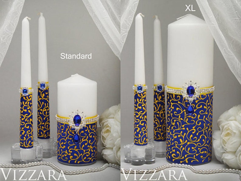 Unity candle sets Royal blue wedding Personalized unity candle Royal blue weddings Unity candles wedding Royal blue wedding color Royal blue