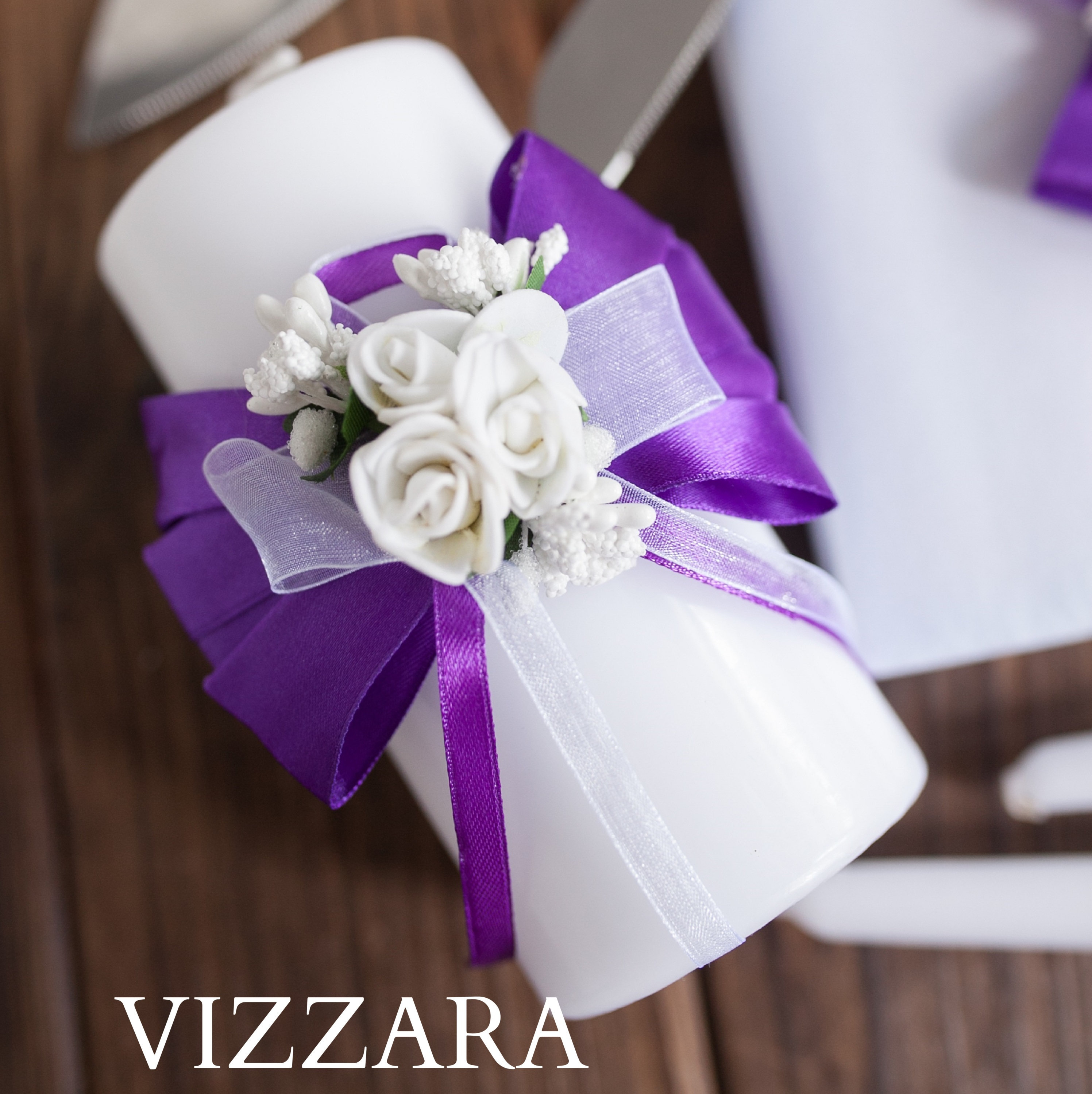 Unity candle Purple wedding Unity candle alternatives Purple Etsy