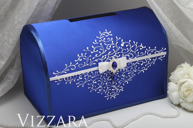 Wedding boxes Royal blue wedding Wedding gift boxes Royal blue Etsy