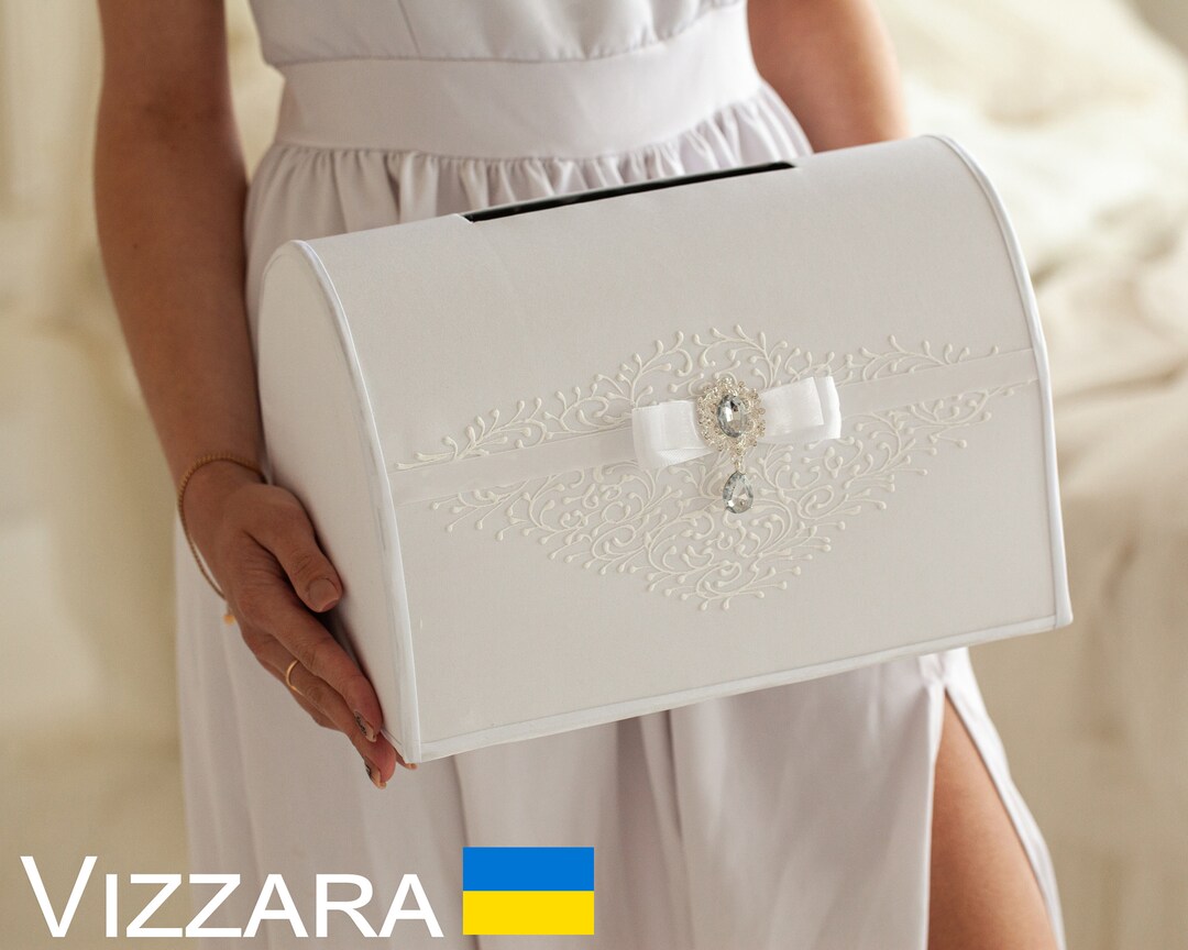 Wedding Card Box White Wedding, Personalized Box, Card Box White