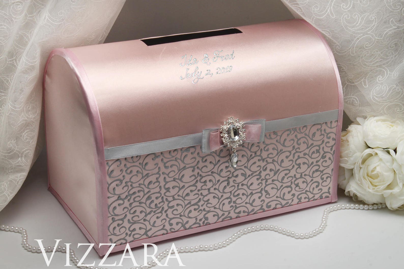 Wedding money boxes Blush wedding Money box for weddings Blush Etsy