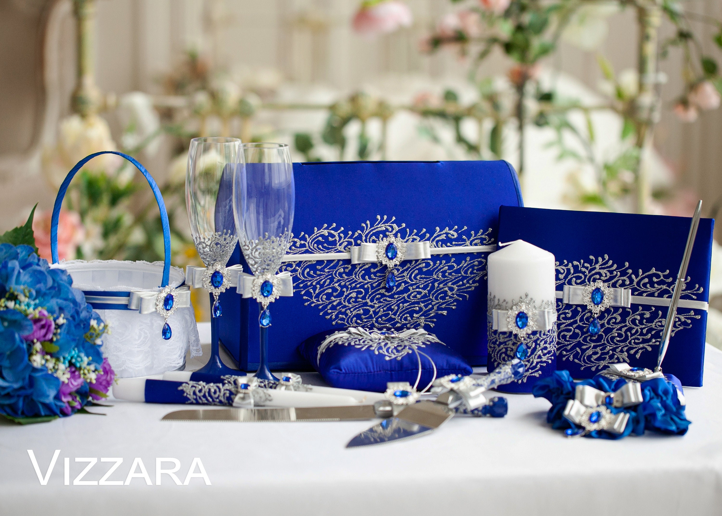 Weddings plate Royal blue and silver Personalized Plates for Etsy