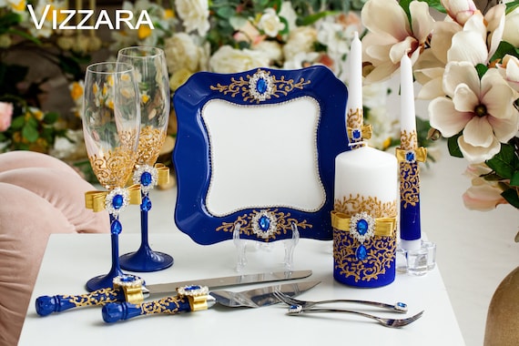 Set 3 velas blancas • Beautiful Blue Brides