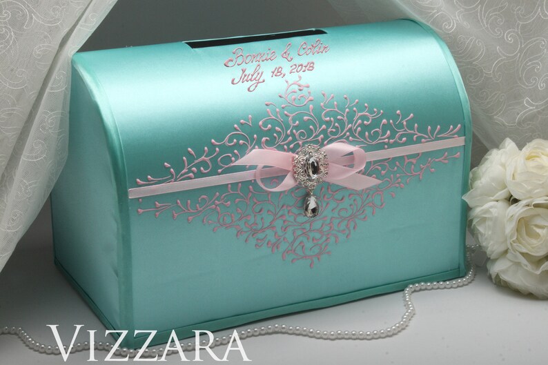 Wedding money boxes Wedding mint Money box for wedding Mint Etsy