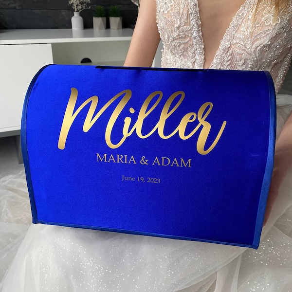 Card box for wedding Royal blue, Personalized, Wedding card box Royal blue wedding, Сard box Royal blue, Wedding box Royal blue, Card box