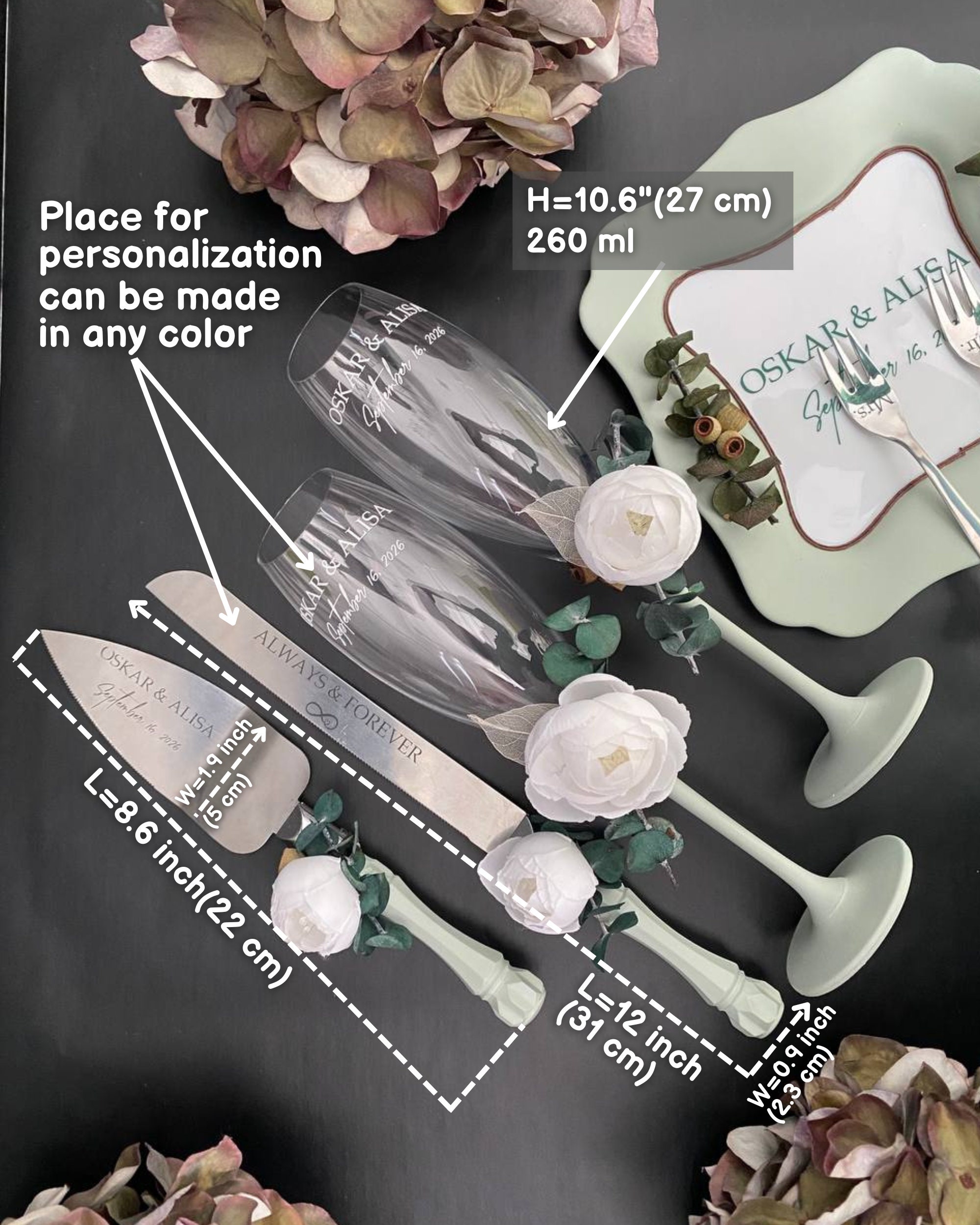 Wedding Candles Set of 3 Sage Green Wedding, Unity Candle Set for ...