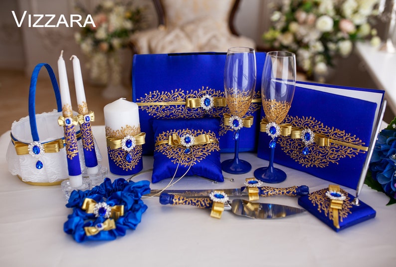 Plates for Wedding Royal Blue and Gold Weddings Personalized Etsy