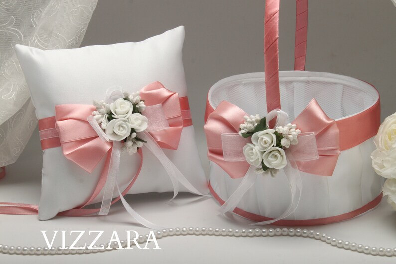 flower girl baskets and ring bearer pillows