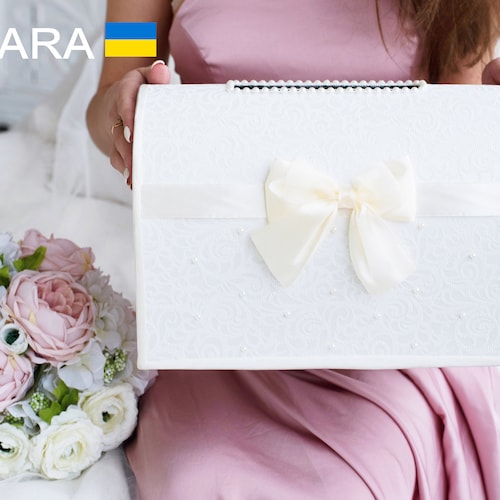 Box Wedding Card Ivory Weddings Personalized Card Box Wedding Etsy