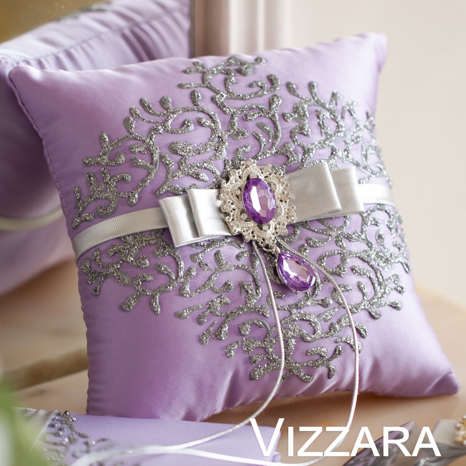 Unity Candles Set of 3 Lavender and Silver Weddings Candles Etsy