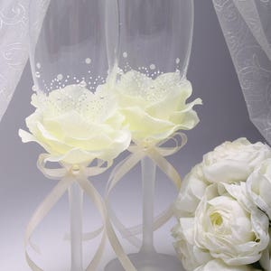 Champagner Glaser Hochzeit Hochzeit Glaser Blau Champagner Etsy