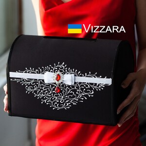 Wedding box for cards Personalized Black and white weddings Card box wedding Black and white weddings Box wedding card Black weddings