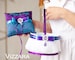 Flower girl basket and pillow ring bearer Purple and turquoise weddings Ring bearer pillow and basket flower girl Purple weddings