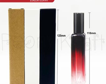 100pcs Perfume Boxes 25x25x125mm, 15ml Tall Bottle Fragrance and Colognes Packaging Boxes