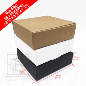50, 75, 100pcs _ Large Soap Boxes, Cosmetic Boxes, Wedding Favor Boxes, Holiday and Party Favor Boxes, Jewelry Boxes, Box Size: 95x95x30mm