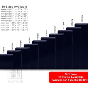 100 schwarze Boxen_Ätherische Ölboxen, angereicherte Ölboxen, Vitaminöl- und Kosmetikölboxen, Lippenpeelingboxen, Augencreme- und Lidschattenboxen