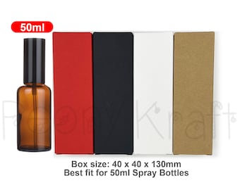 100pcs Essential Oil Boxes 40x40x130mm, 50ml Spray Bottle Packaging Wholesale, Small Business Boxes