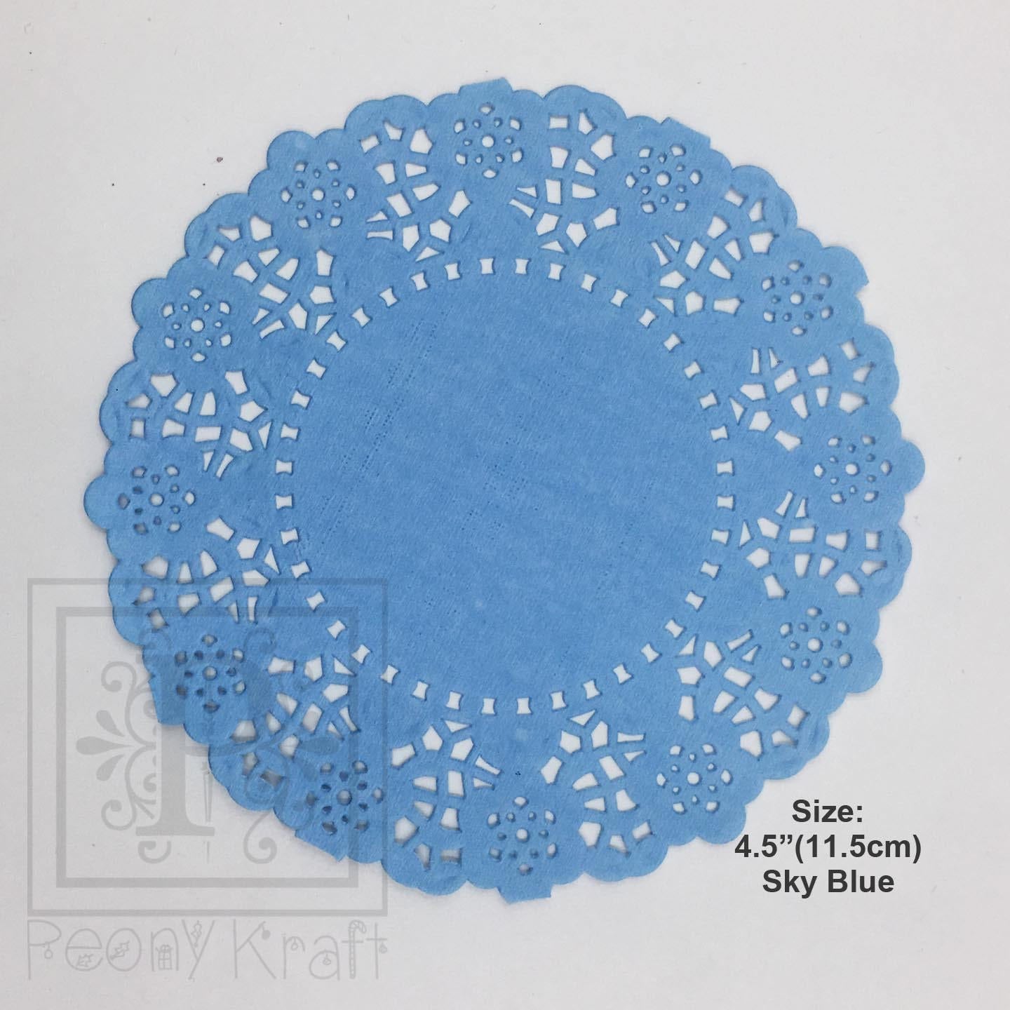 Sky Blue Paper Doilies Frecn Lace Paper Doily Decorations Etsy