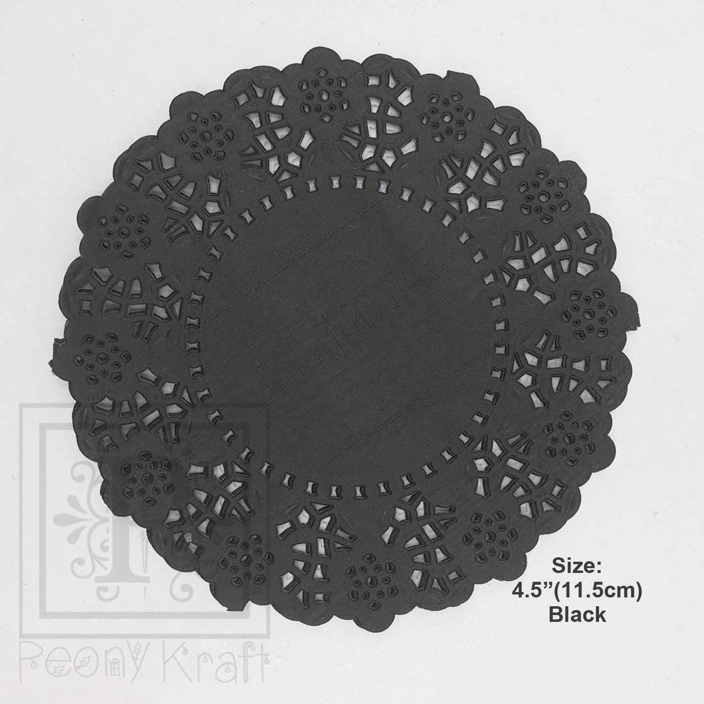 Black Paper Doilies Frecn Lace Paper Doily Decorations Etsy