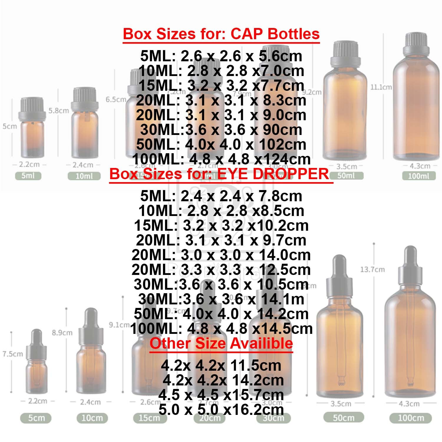 100 Boxes 30ml Essential Oil Boxes Infused Body Oil Boxes Etsy