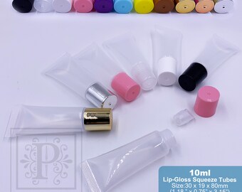 Lot de 5 à 200 tubes de gloss vides de 10 ml, emballage cosmétique, livraison DDP gratuite