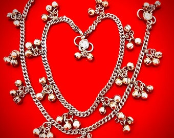 Buy Cavigliera D'argento Indiano, Campane Danza Del Ventre Gioielli Gypsy Boho, Cavigliere Catena Delicato Bracciale Caviglia Online In India - Foto 8