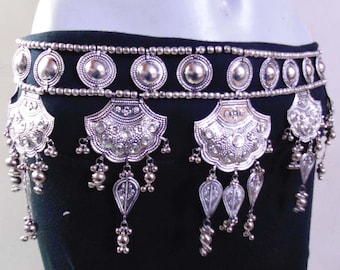Boho Gypsy Shell Belt: Vintage Kuchi Festival Statement Belt Boho Gypsy Shell Belt: Vintage Kuchi Festival Statement Belt  main image 4