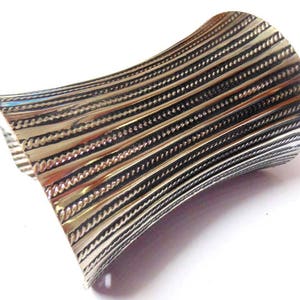 Silver Plated Oxidized Cuff Bracelet,Kuchi Cuff Bracelet,Ethnic Banjara Cuff Bracelet,Boho Cuff Bracelet,Belly dance Jewelry,Tribal Jewelry