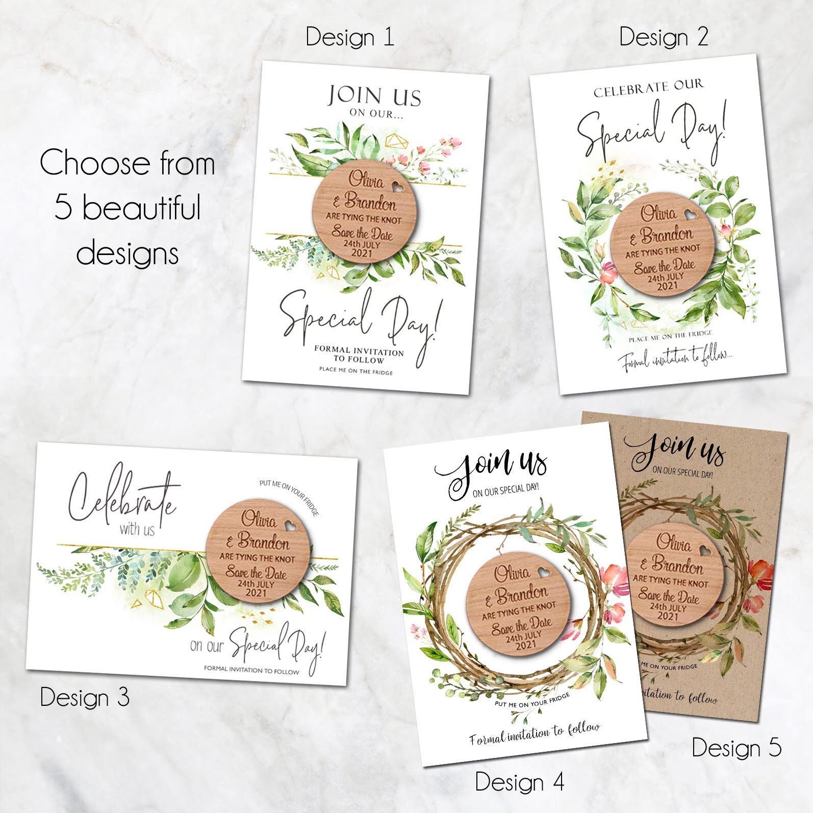 Rustic Save the Date Magnet With Cards Autumn Fall Wedding - Etsy UK