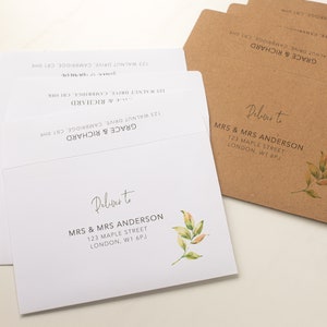 Custom envelope printing (ADD ON ITEM)