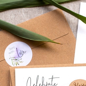 Autocollant correspondant pour enregistrer les aimants de date, les cartes et l’enveloppe (ADD ON ITEM)