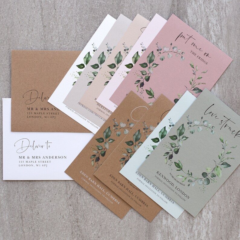 Wooden Save The Date Magnet Cards Unique Save The Date Etsy Nederland