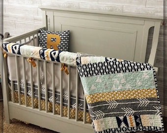 tribal baby boy bedding