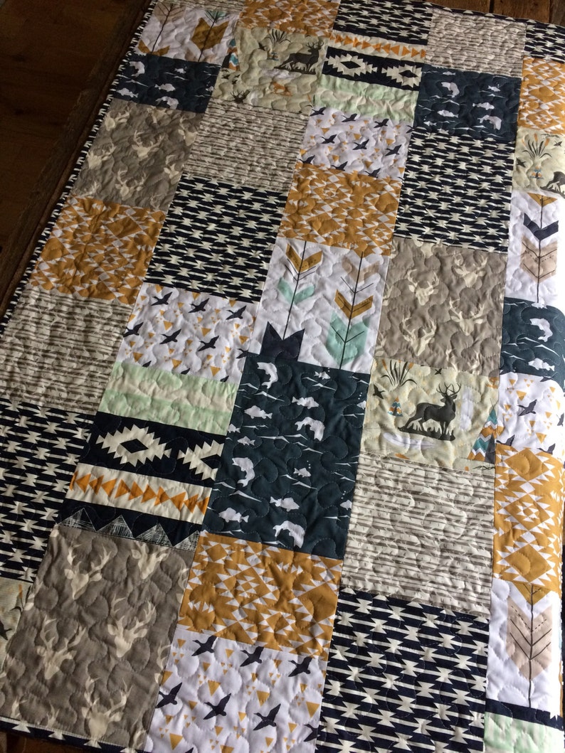 crib quilt boy
