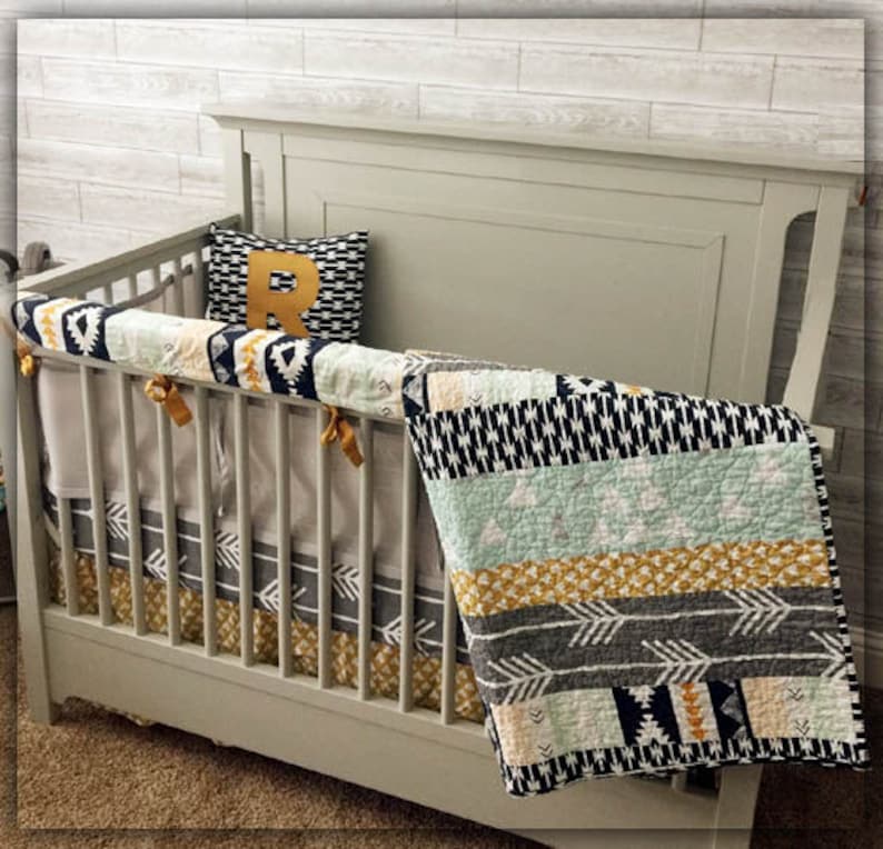 tribal crib bedding