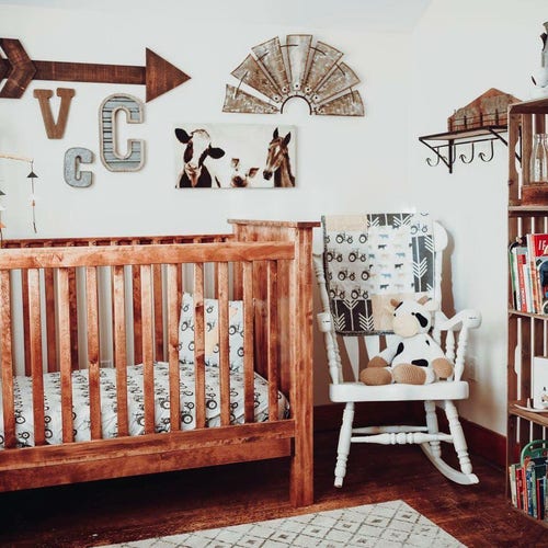 Farm Life Crib Bedding Boy Farm Crib Bedding Boy Baby Etsy