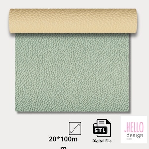May include: A roll of light green textured vinyl with a beige backing. The vinyl is 20 inches wide and 100 inches long. The image includes the text "STL Digital File".
