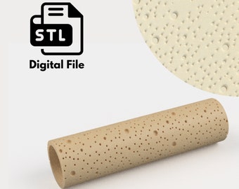 Stippentextuur, digitaal STL-bestand 3D-printen, polymeerklei