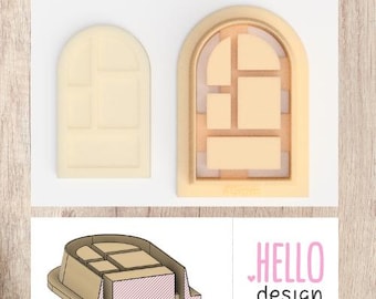 Bookshelf Cutter, 4 diferent sizes  Digital STL File, Polymer Clay Texture Roller, Clay Tools