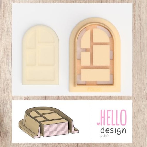 Bookshelf Cutter, 4 diferent sizes  Digital STL File, Polymer Clay Texture Roller, Clay Tools