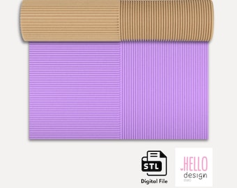 Dubbele lijnen textuurroller Digitaal STL-bestand 3D-printen, polymeerklei