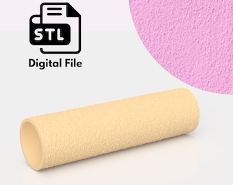 Sandpaper Medium Texture, Digital STL File, Polymer Clay Texture Roller, Clay Tools