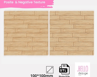 Houten planken platte textuur digitaal STL-bestand 3D-printen, polymeerklei